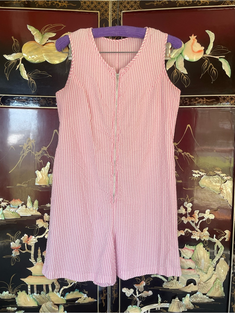1950s seersucker romper - Picture 2 of 6